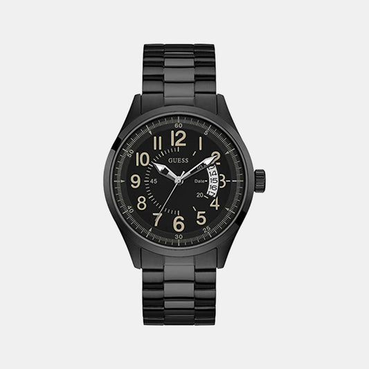 Male Black Analog Stainless Steel Watch W1245G3