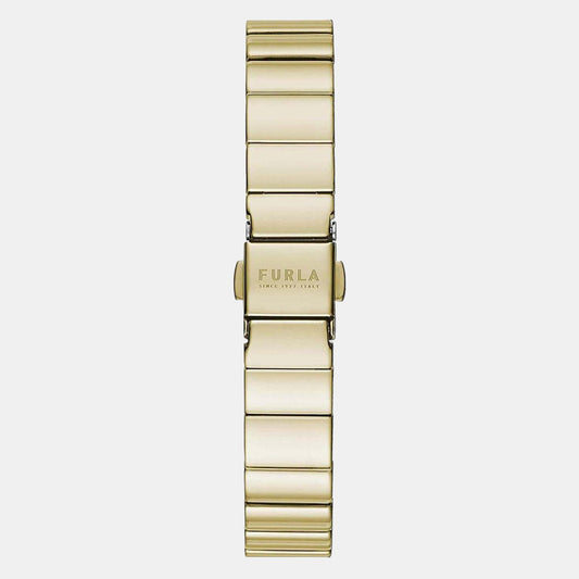 Furla Heritage Women Quartz Gold Dial Analog Stainless Steel Watch WW00005009L2 Furla 30 mm Round Quartz watch