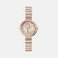 Female Rose Gold Analog Stainless Steel Watch WW00005010L3