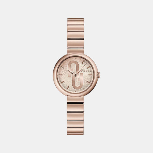 Female Rose Gold Analog Stainless Steel Watch WW00005010L3