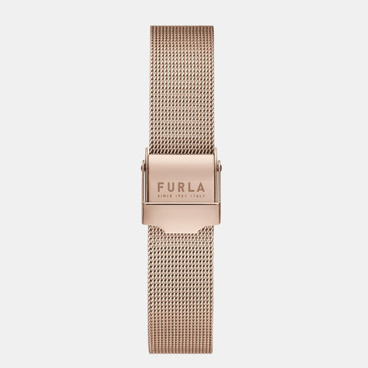 Furla Heritage Women Quartz Gold Dial Analog Stainless Steel Watch WW00013007L3 Furla 36 mm Round Quartz watch