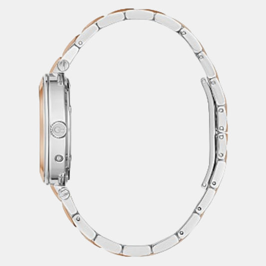 Illusion Women Quartz White Dial Analog Stainless Steel Watch Y92001L1MF GC 37 mm Round Quartz watch