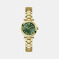 Female Green Analog Stainless Steel Watch Y93006L9MF