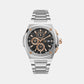 Male Black Stainless Steel Chronograph Watch Y99001G2MF