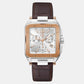 Male White Analog Leather Watch Z08004G1MF