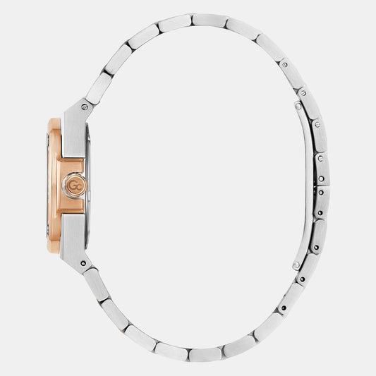 Coussin Shape Women Quartz White Dial Analog Stainless Steel Watch Z12003L1MF GC 30 mm Round Quartz watch