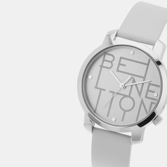 Iconic Women Quartz Silver Dial Analog Leather Watch UWUCL0703 UCB 36 mm Round Quartz watch