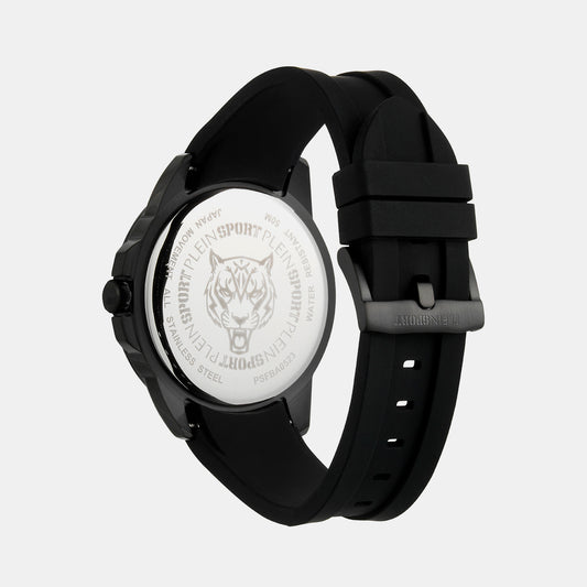 Touchdown Men Quartz Blue Dial Analog Silicone Watch PSFBA0523 Plein Sports 44 mm Round Quartz watch