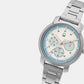 Signature Blue Female Multifunction Analog Stainless Steel Watch UWUCL0502