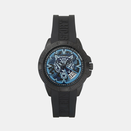 Touchdown Male Blue Analog Silicon Watch PSFBA0523