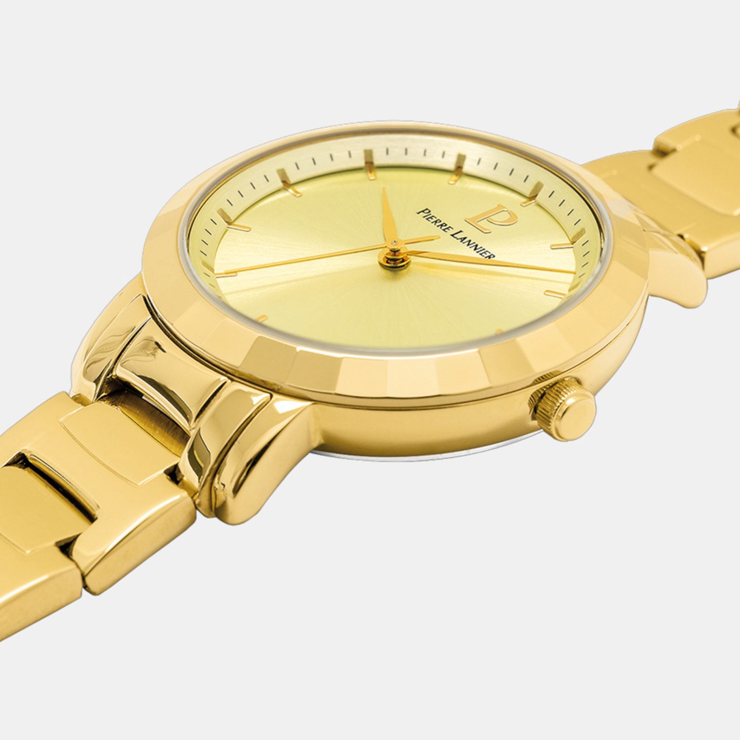 Galiera Women Quartz Gold Dial Analog Stainless Steel Watch 003L542