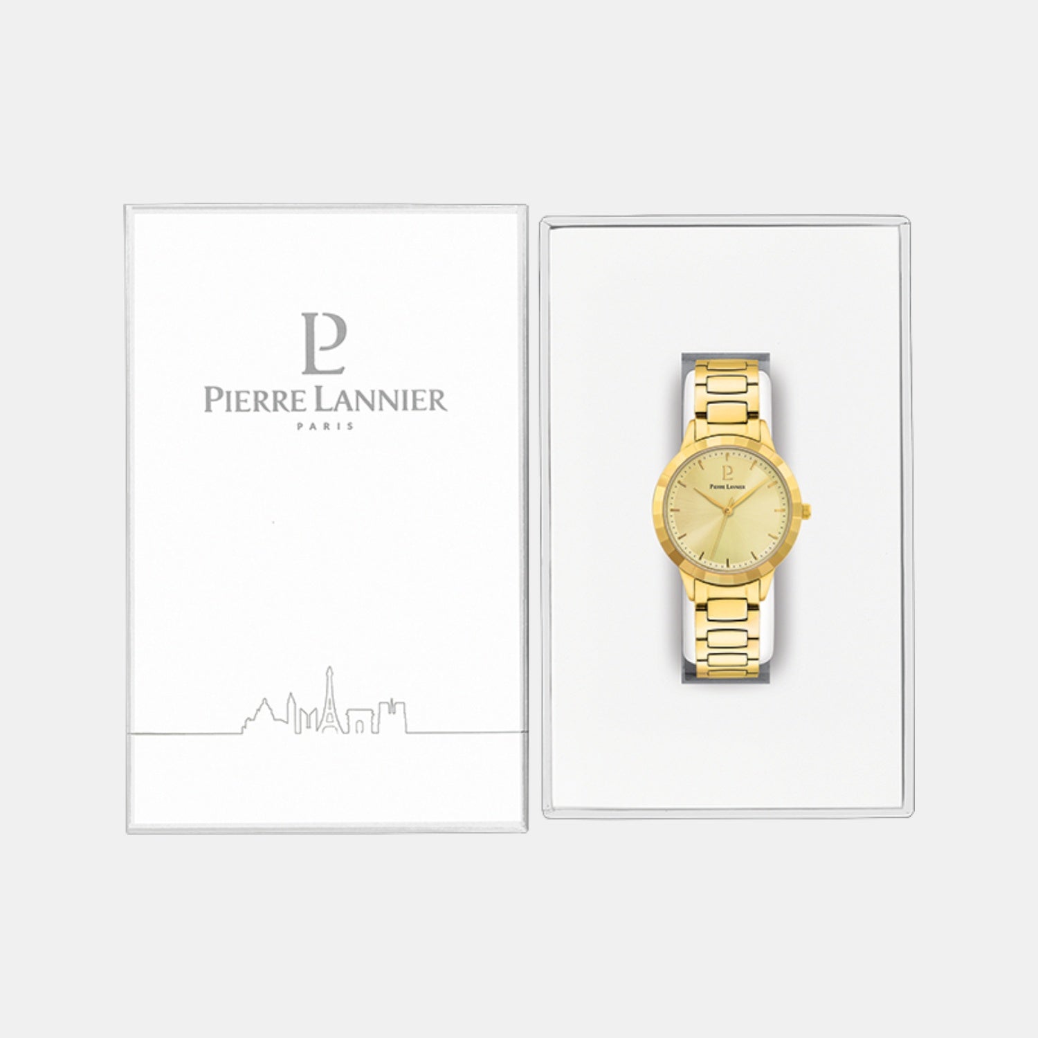 Galiera Women Quartz Gold Dial Analog Stainless Steel Watch 003L542