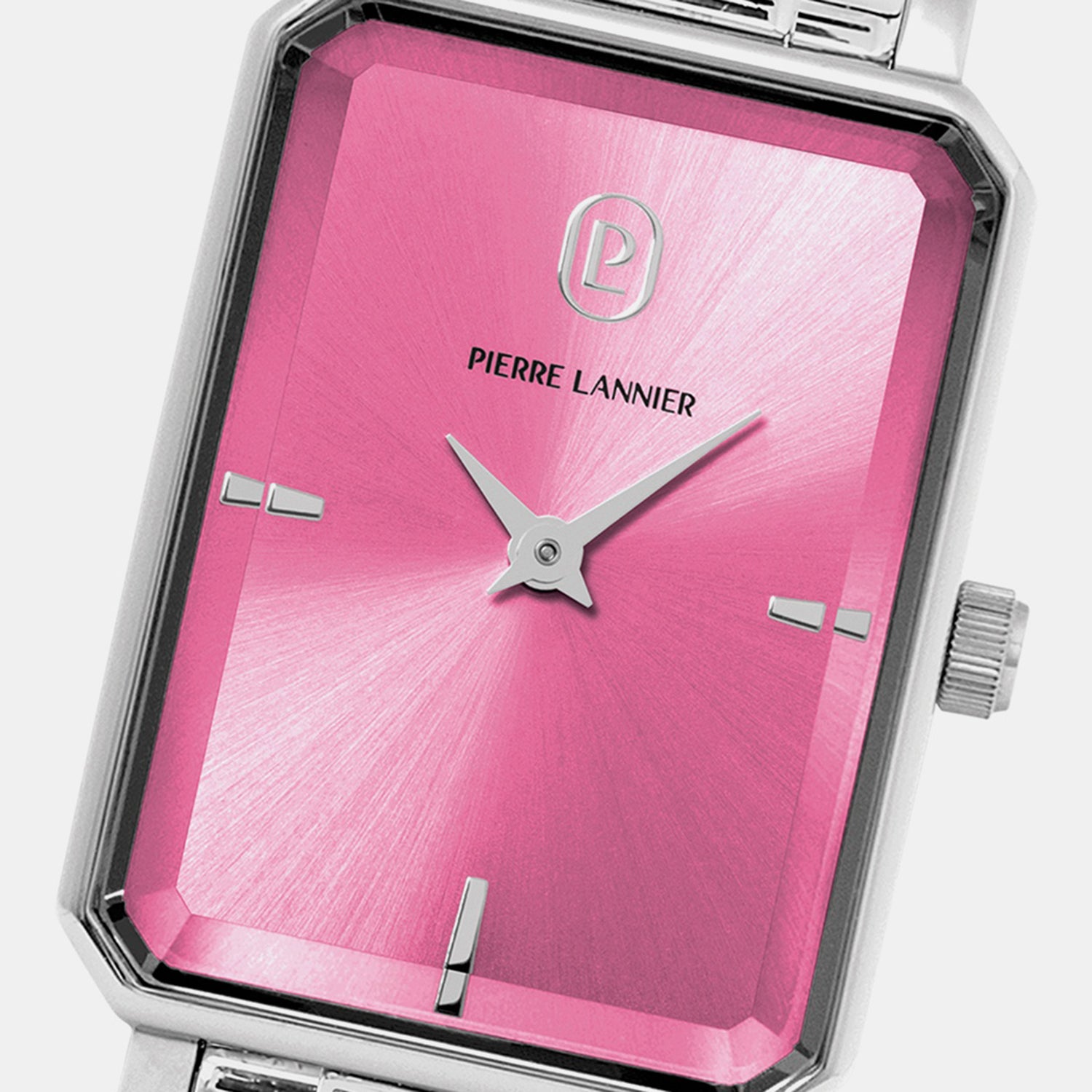 Ariane Women Quartz Pink Dial Analog Stainless Steel Watch 005P651