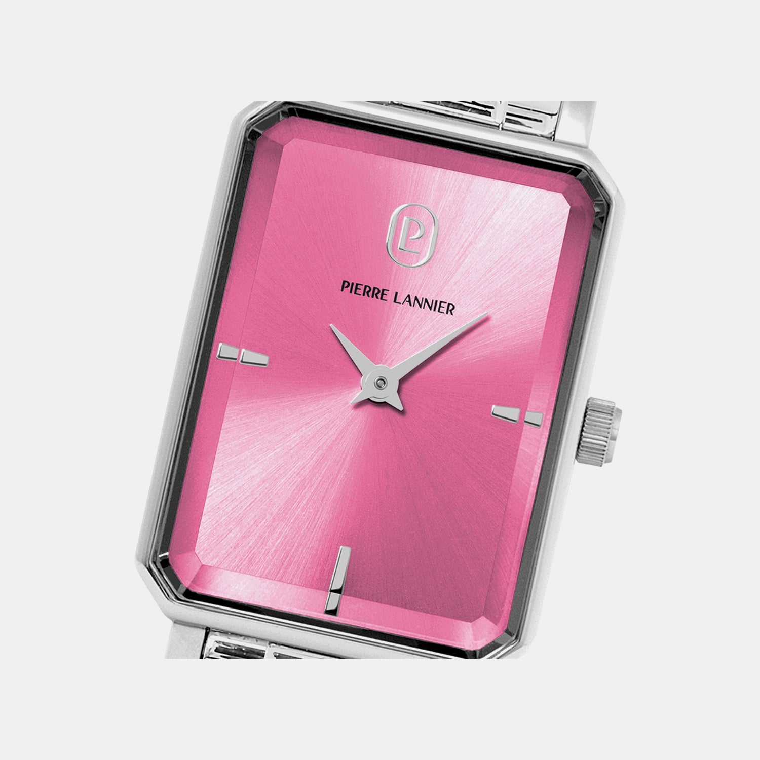 Ariane Women Quartz Rose Dial Analog Stainless Steel Watch 005P651