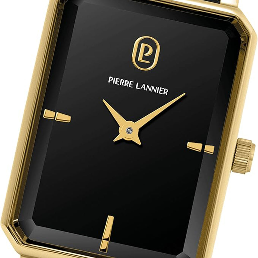Ariane Women Quartz Black Dial Analog Leather Watch 006L533