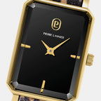 Ariane Women Quartz Black Dial Analog Leather Watch 006L539