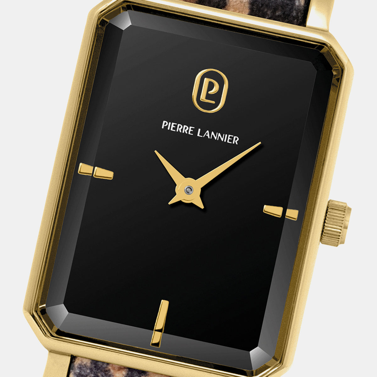 Ariane Women Quartz Black Dial Analog Leather Watch 006L539