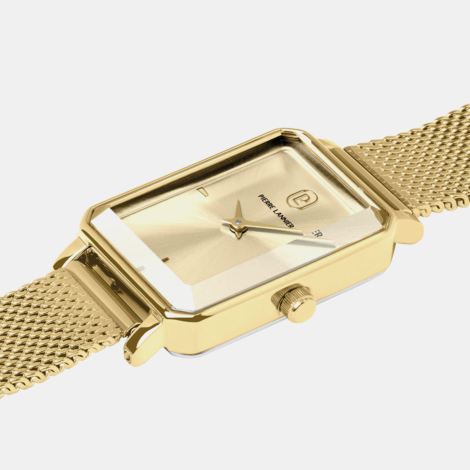 Ariane Women Quartz Gold Dial Analog Mesh Watch 006L542