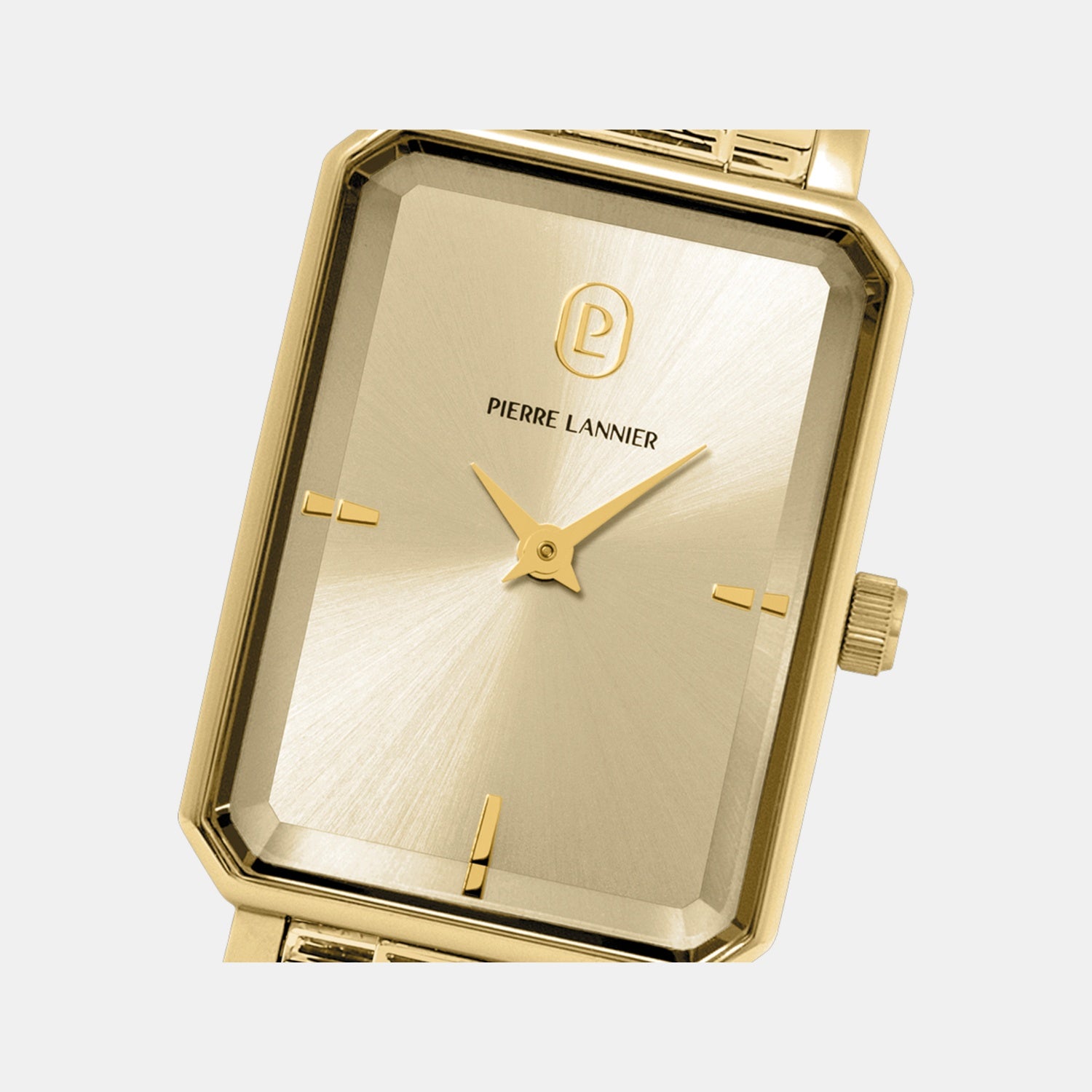 Ariane Women Quartz Gold Dial Analog Stainless Steel Watch 007J542