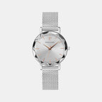 Pierre Lannier Multiples Women Quartz Silver Dial Analog Stainless Steel Watch 009M628-1