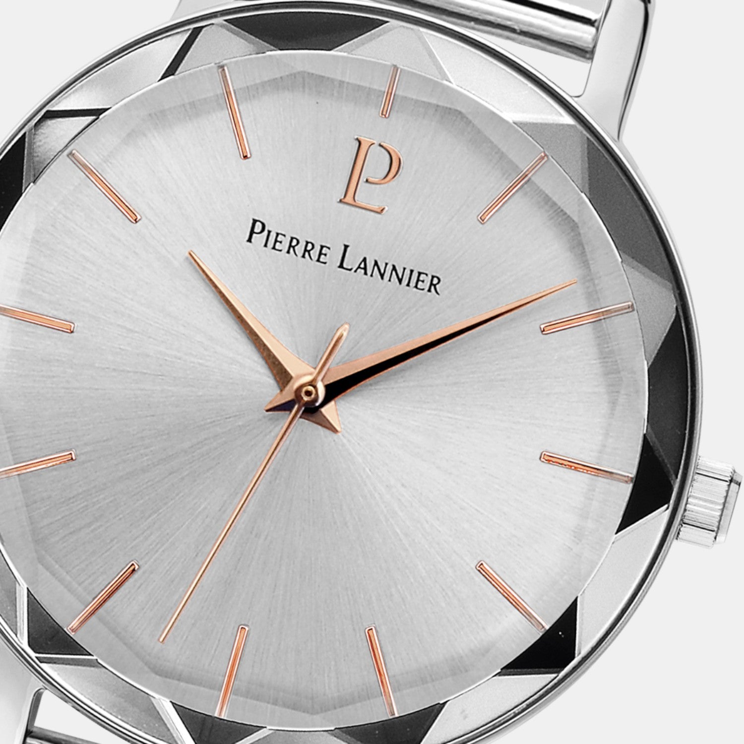 Pierre Lannier Multiples Women Quartz Silver Dial Analog Stainless Steel Watch 009M628-2
