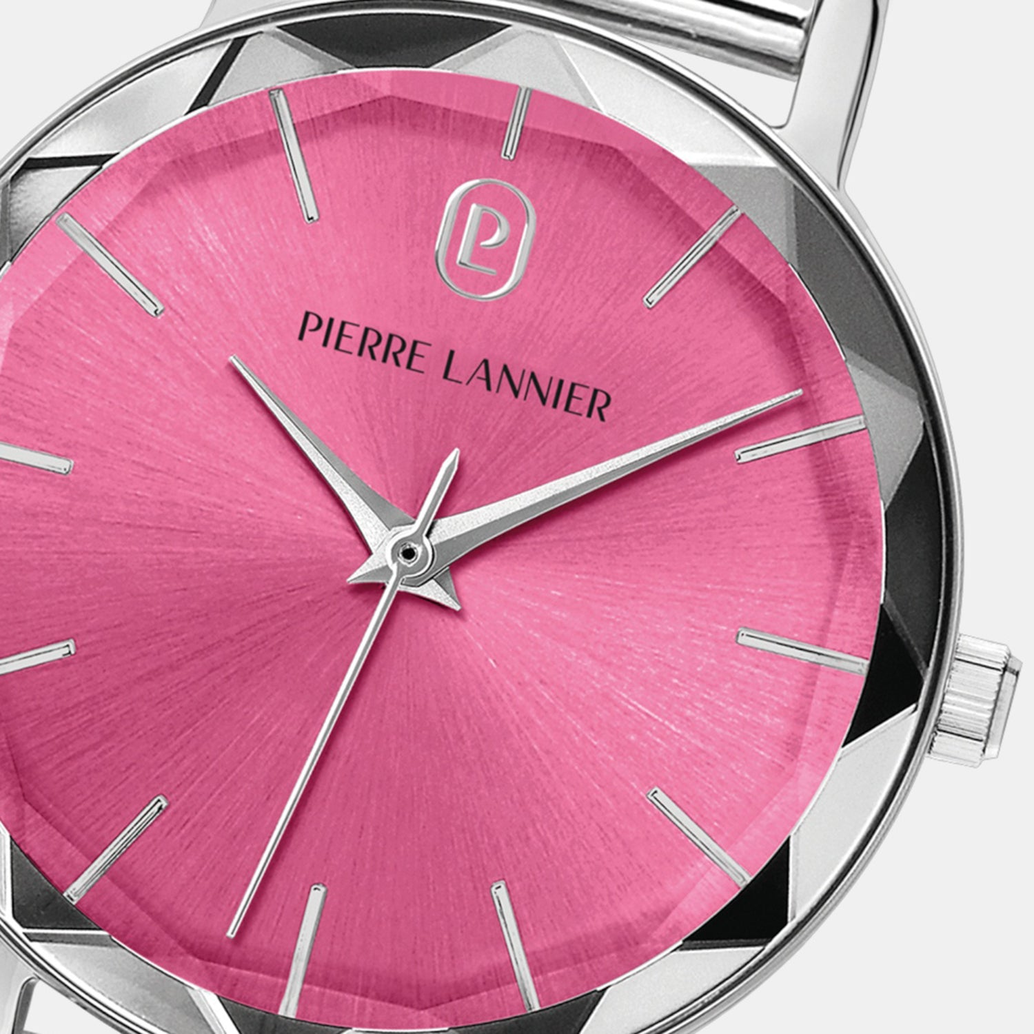 Multiples Women Quartz Pink Dial Analog Stainless Steel Watch 009M651