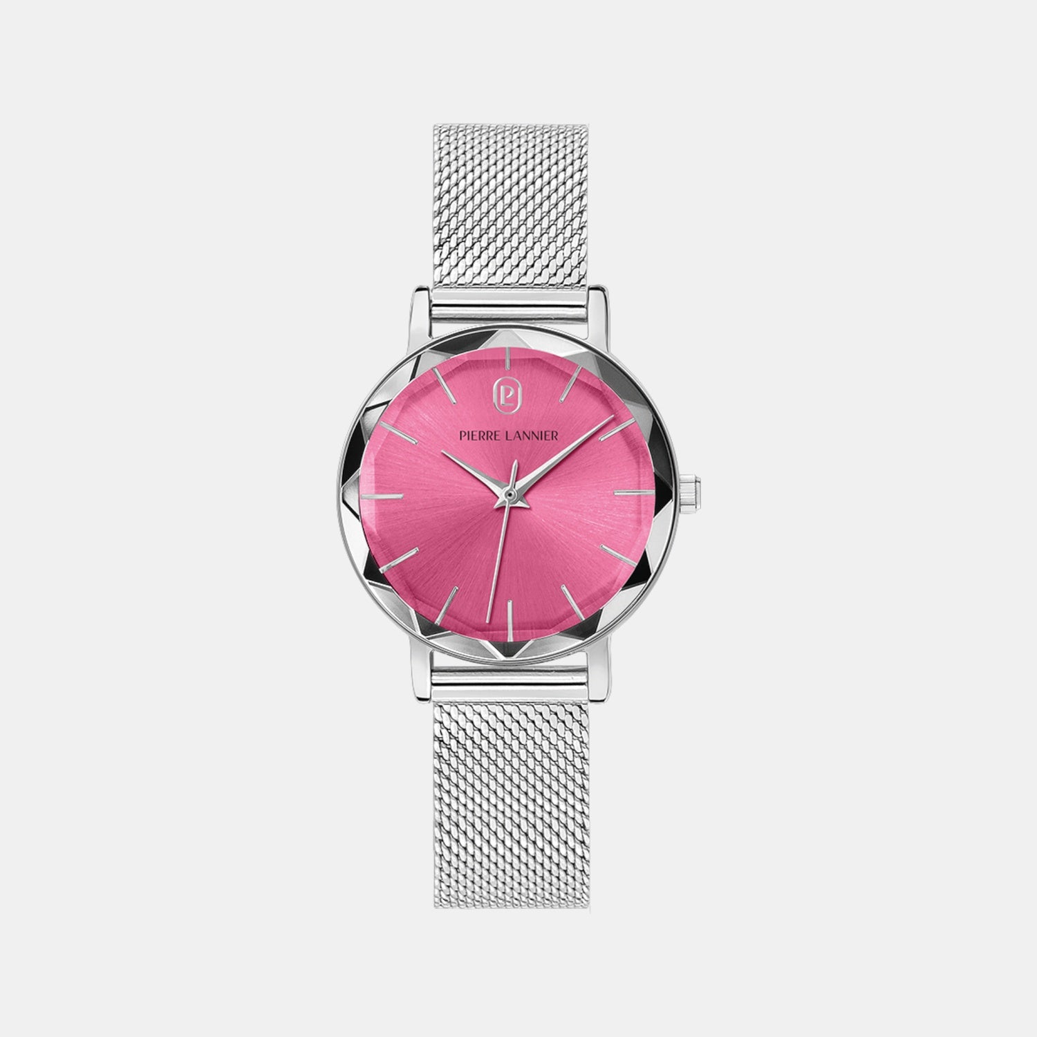 Multiples Women Quartz Rose Dial Analog Mesh Watch 009M651