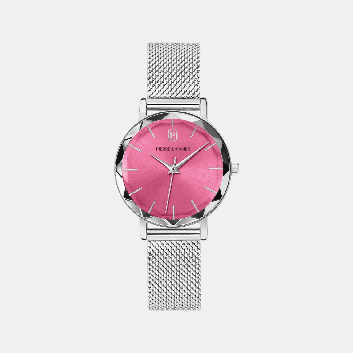 Multiples Women Quartz Rose Dial Analog Mesh Watch 009M651
