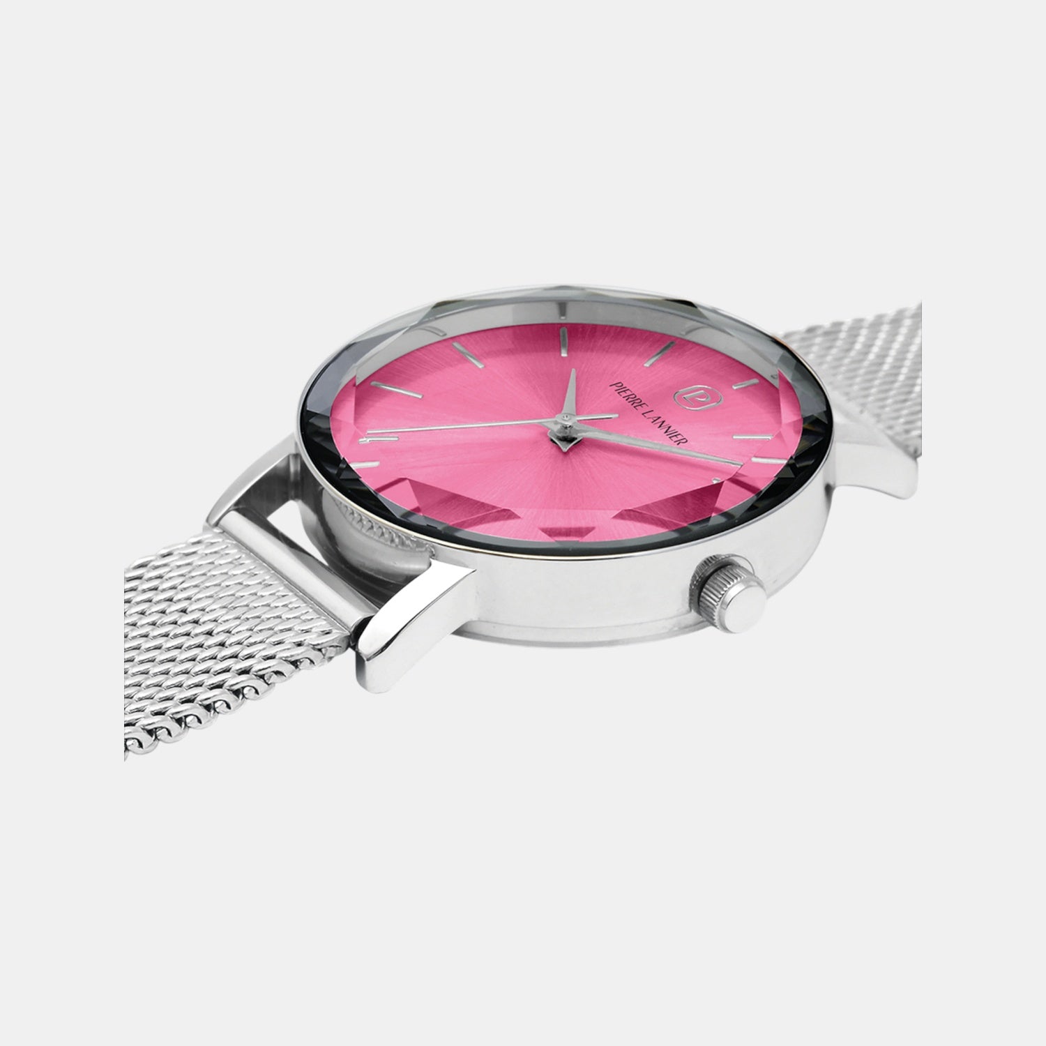 Multiples Women Quartz Rose Dial Analog Mesh Watch 009M651