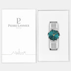 Pierre Lannier Multiples Women Quartz Green Dial Analog Stainless Steel Watch 009M671-6
