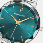 Pierre Lannier Multiples Women Quartz Green Dial Analog Stainless Steel Watch 009M671-3