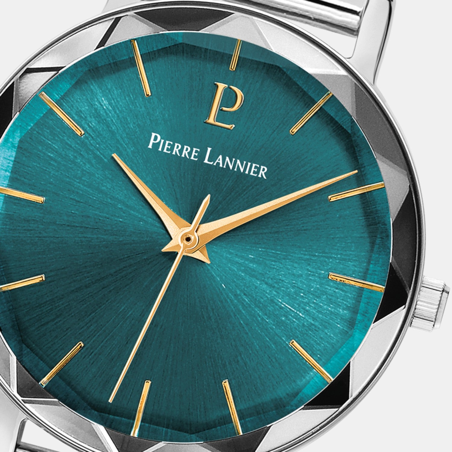 Pierre Lannier Multiples Women Quartz Green Dial Analog Stainless Steel Watch 009M671-3