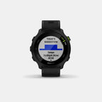 Forerunner Men Quartz Black Dial Digital Silicone Watch 010-02562-14 Forerunner 55-black