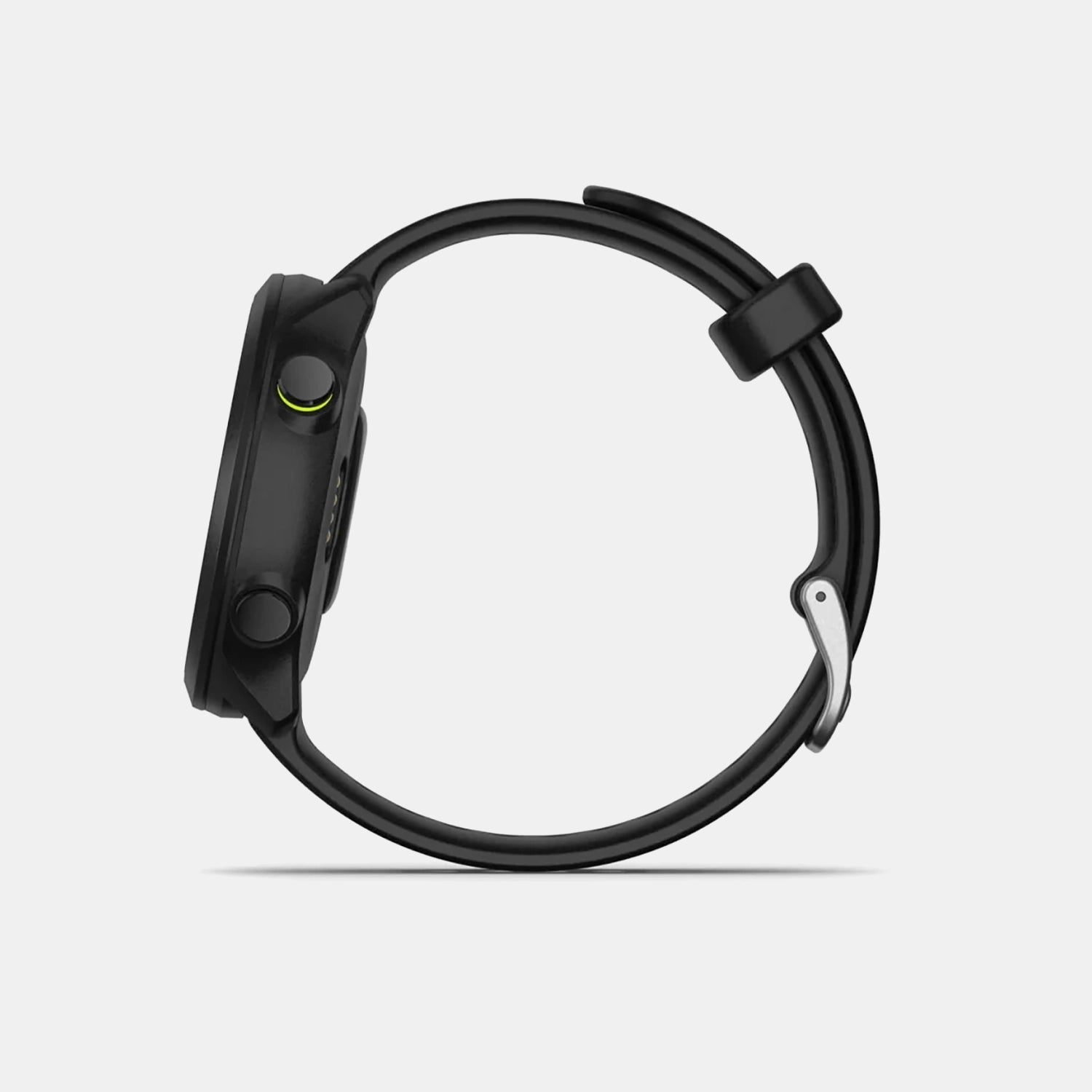 Forerunner Men Quartz Black Dial Digital Silicone Watch 010-02562-14 Forerunner 55-black