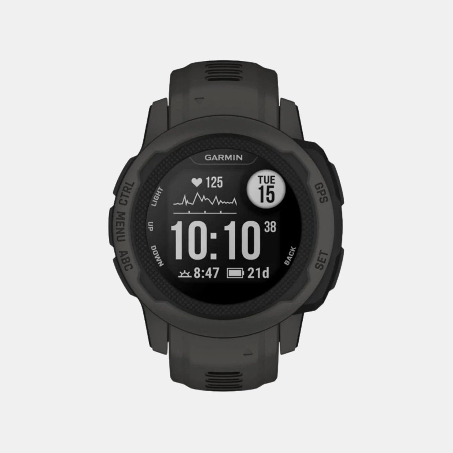 Instinct 2S Unisex Black Dial Digital Silicone Watch 010-02563-60