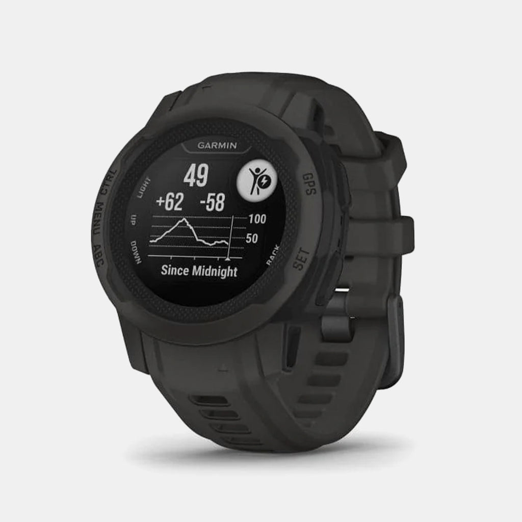 Instinct 2S Unisex Quartz Black Dial Digital Silicone Watch INSTINCT 2S GRAPHITE SEA 010-02563-60