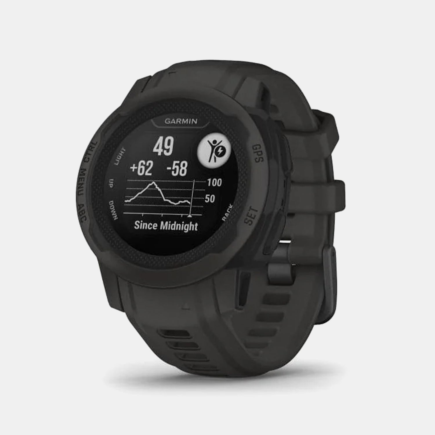 Instinct 2S Unisex Black Dial Digital Silicone Watch 010-02563-60