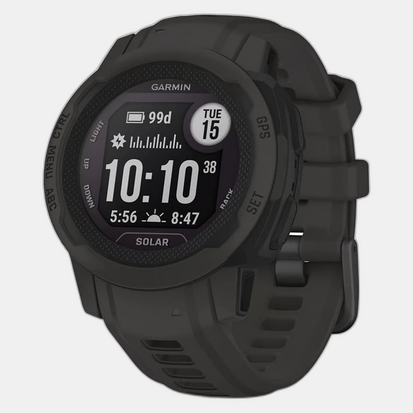 Instinct 2S Unisex Black Dial Digital Silicone Watch 010-02564-60