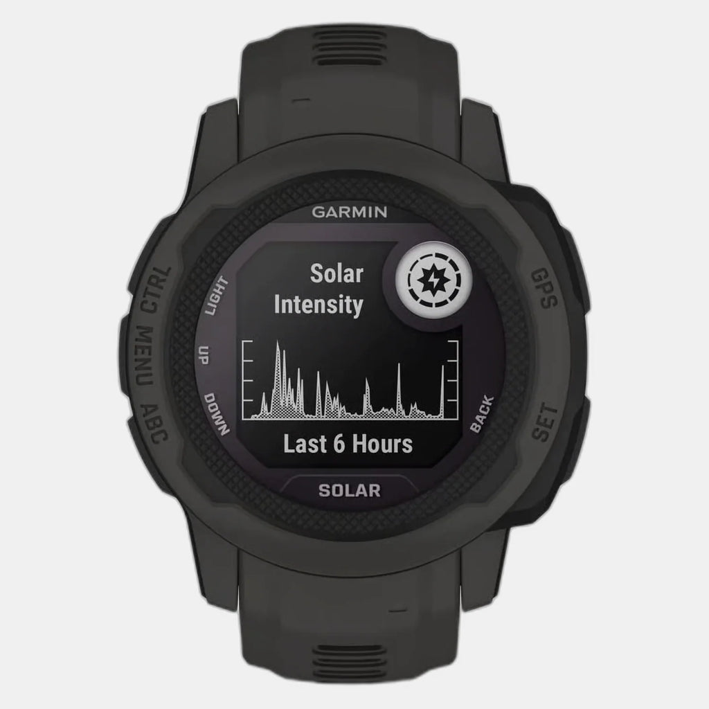 Instinct 2S Unisex Solar Black Dial Digital Silicone Watch INSTINCT 2S SOLAR GRAPHITESEA 010-02564-60