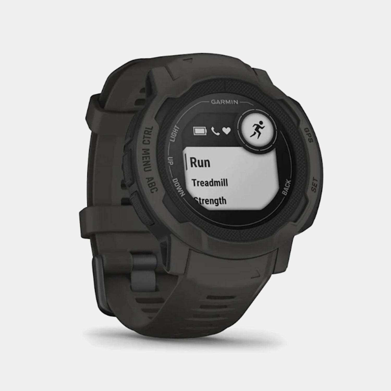 Instinct 2 Unisex Black Dial Digital Silicone Watch 010-02627-00