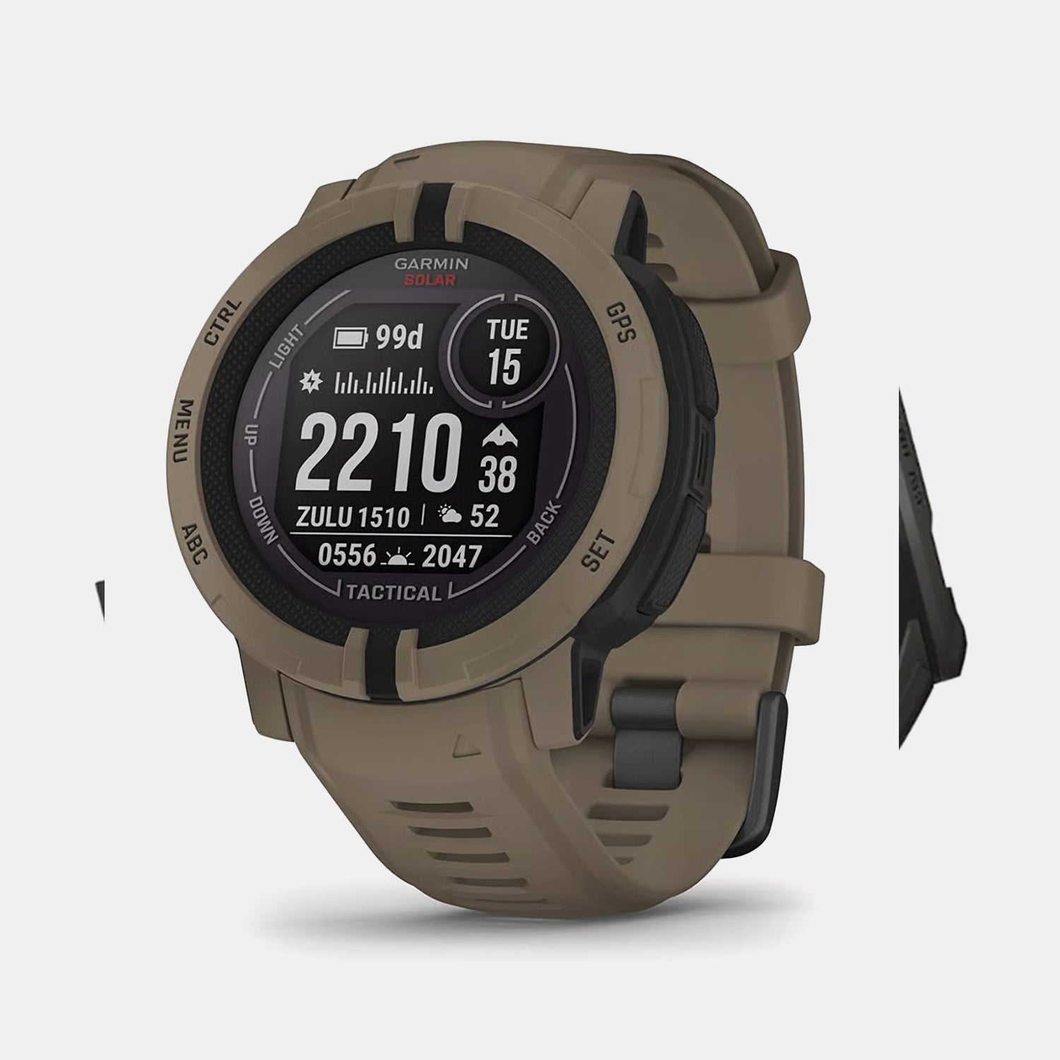 Instinct 2 Unisex Black Dial Digital Silicone Watch 010-02627-64