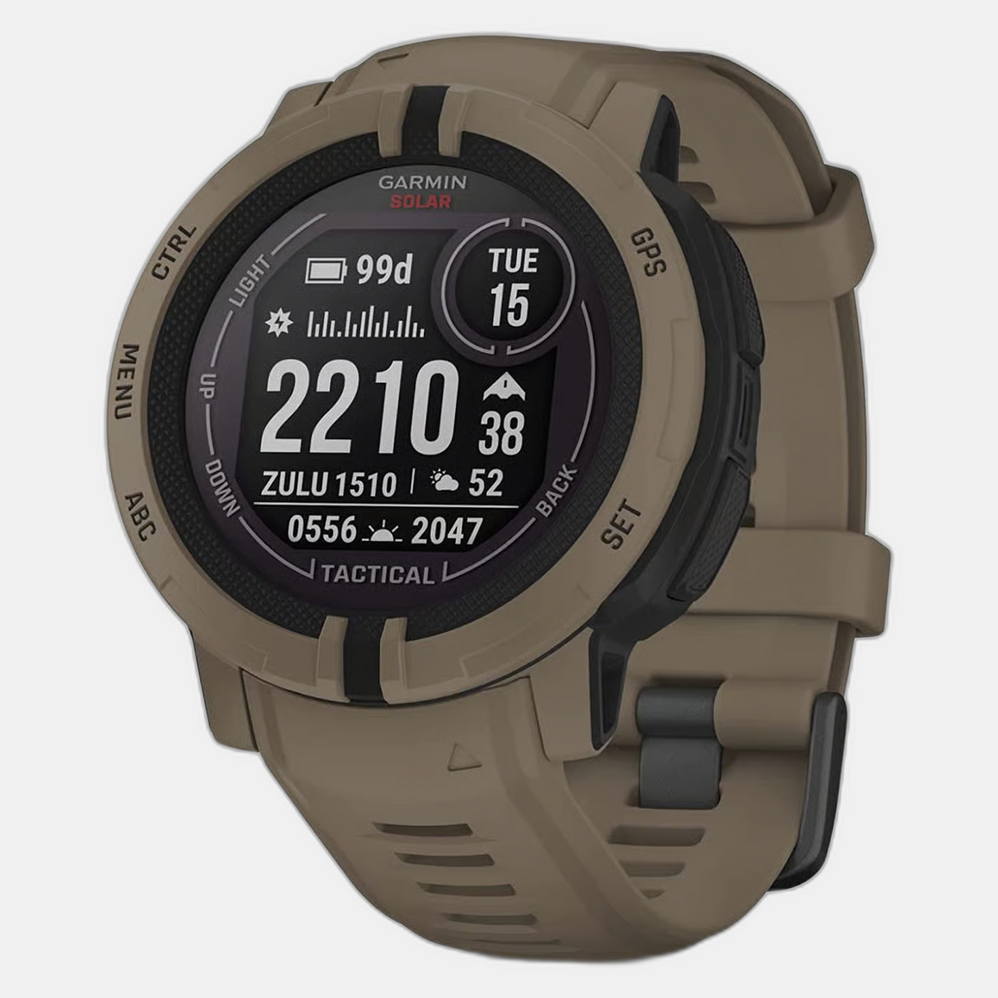 Instinct 2 Unisex Black Dial Digital Silicone Watch 010-02627-64