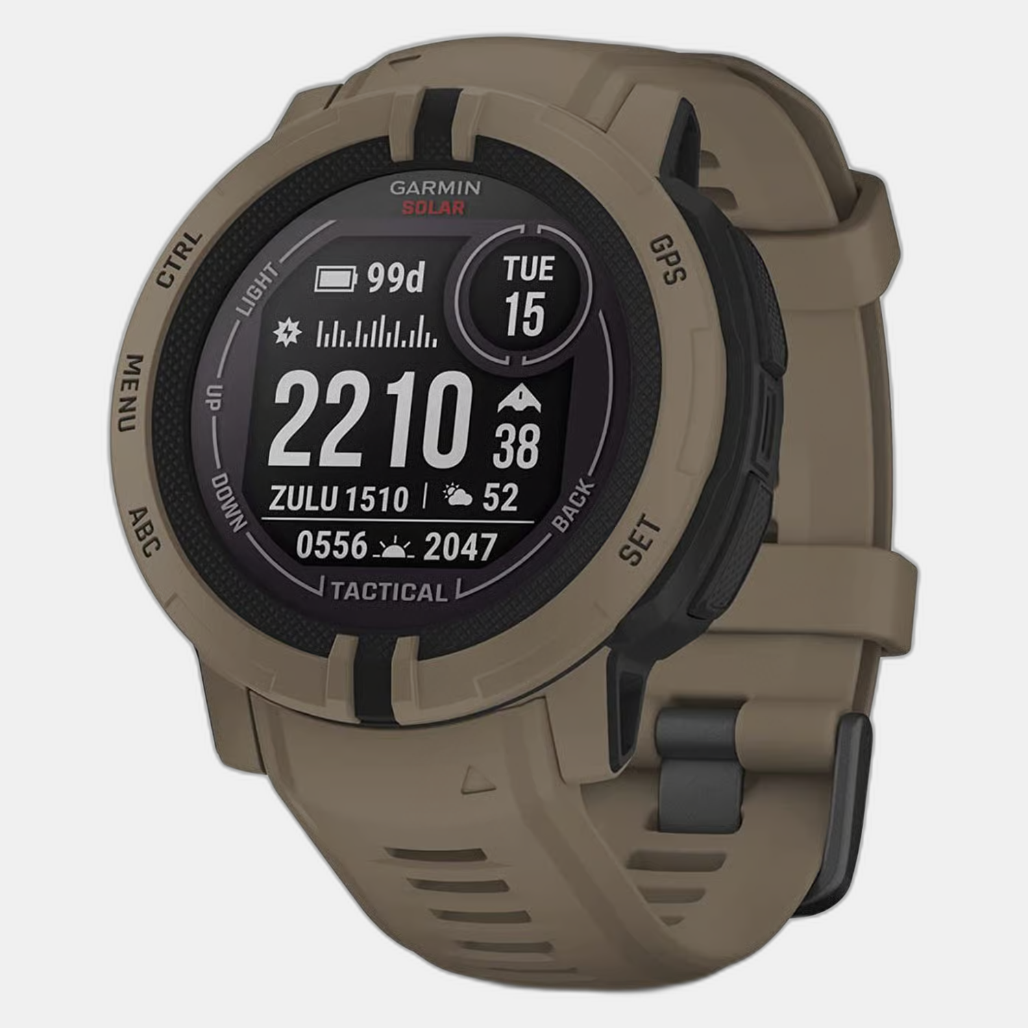 Instinct 2 Unisex Black Dial Digital Silicone Watch 010-02627-64