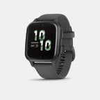 Venu SQ 2 Unisex Quartz Black Dial Digital Silicone Watch 010-02701-10 VENU SQ 2