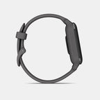 Venu SQ 2 Unisex Quartz Black Dial Digital Silicone Watch 010-02701-10 VENU SQ 2