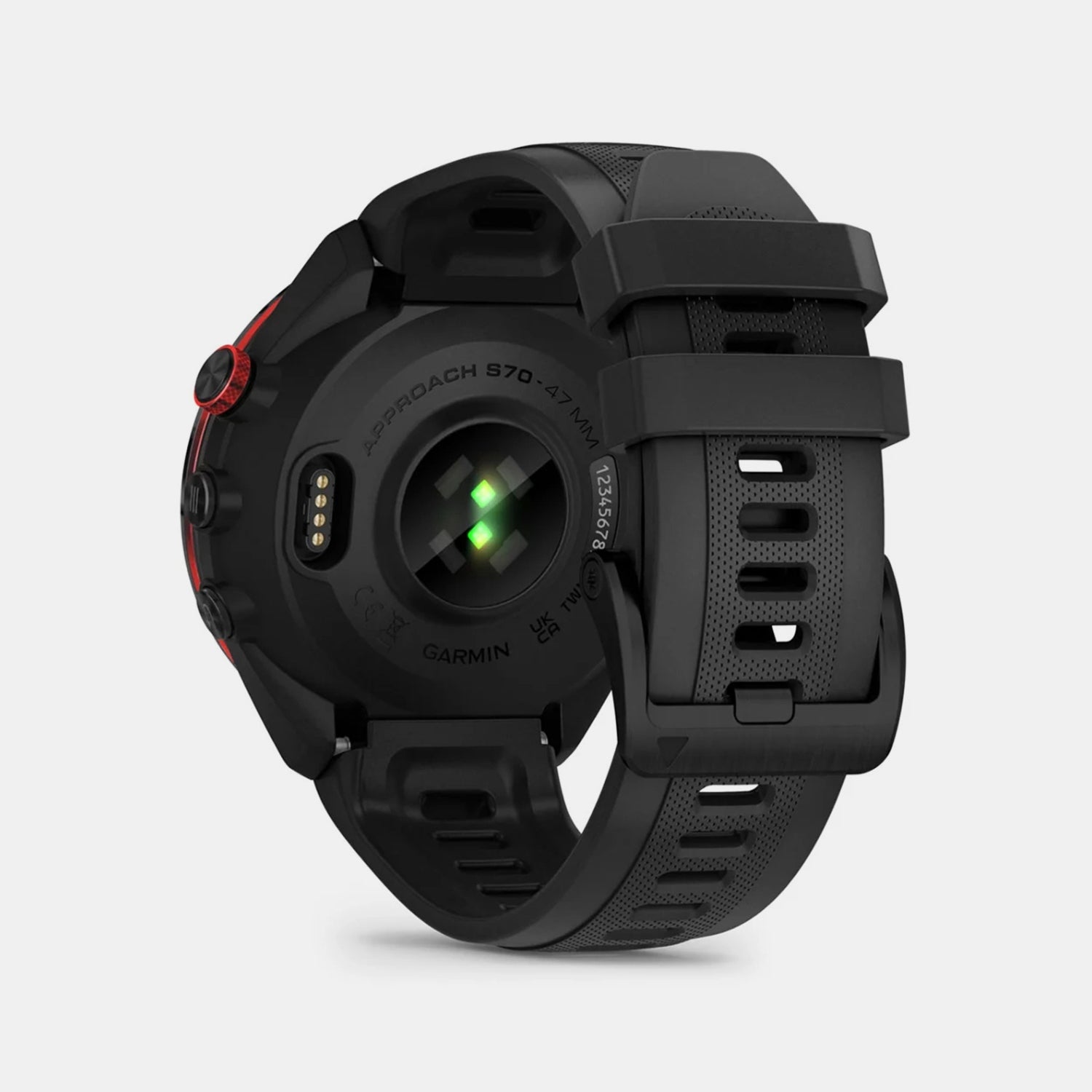 Men Quartz Black Dial Digital Silicone Watch 010-02746-12 Approach S70