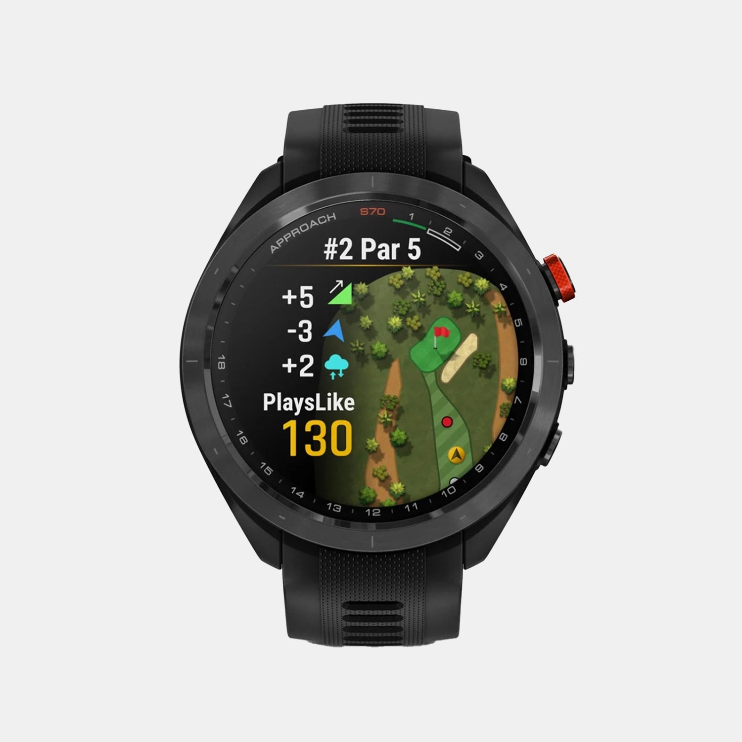 Men Quartz Black Dial Digital Silicone Watch 010-02746-12 Approach S70