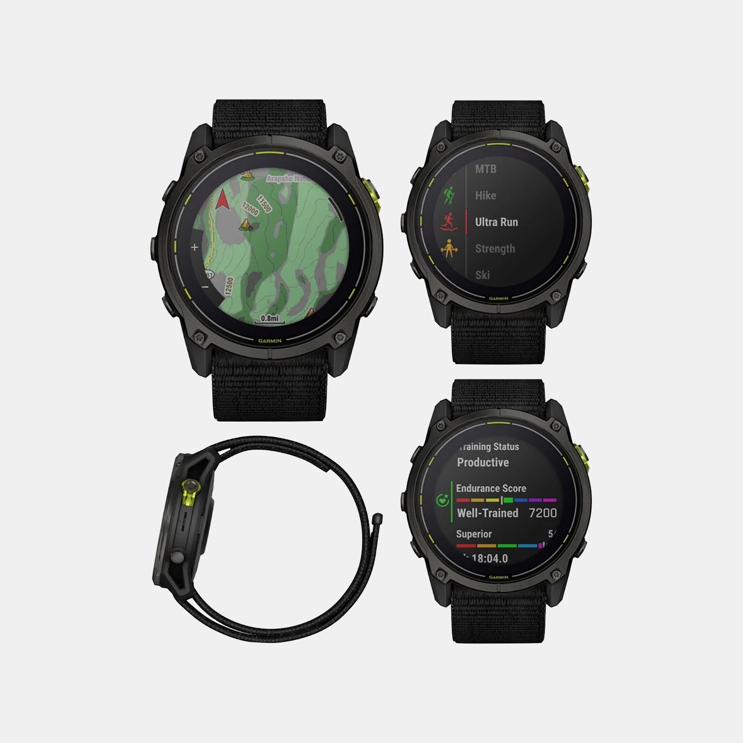 Enduro Unisex Solar Black Dial Digital Nylon Watch 010-02751-01 Enduro 3