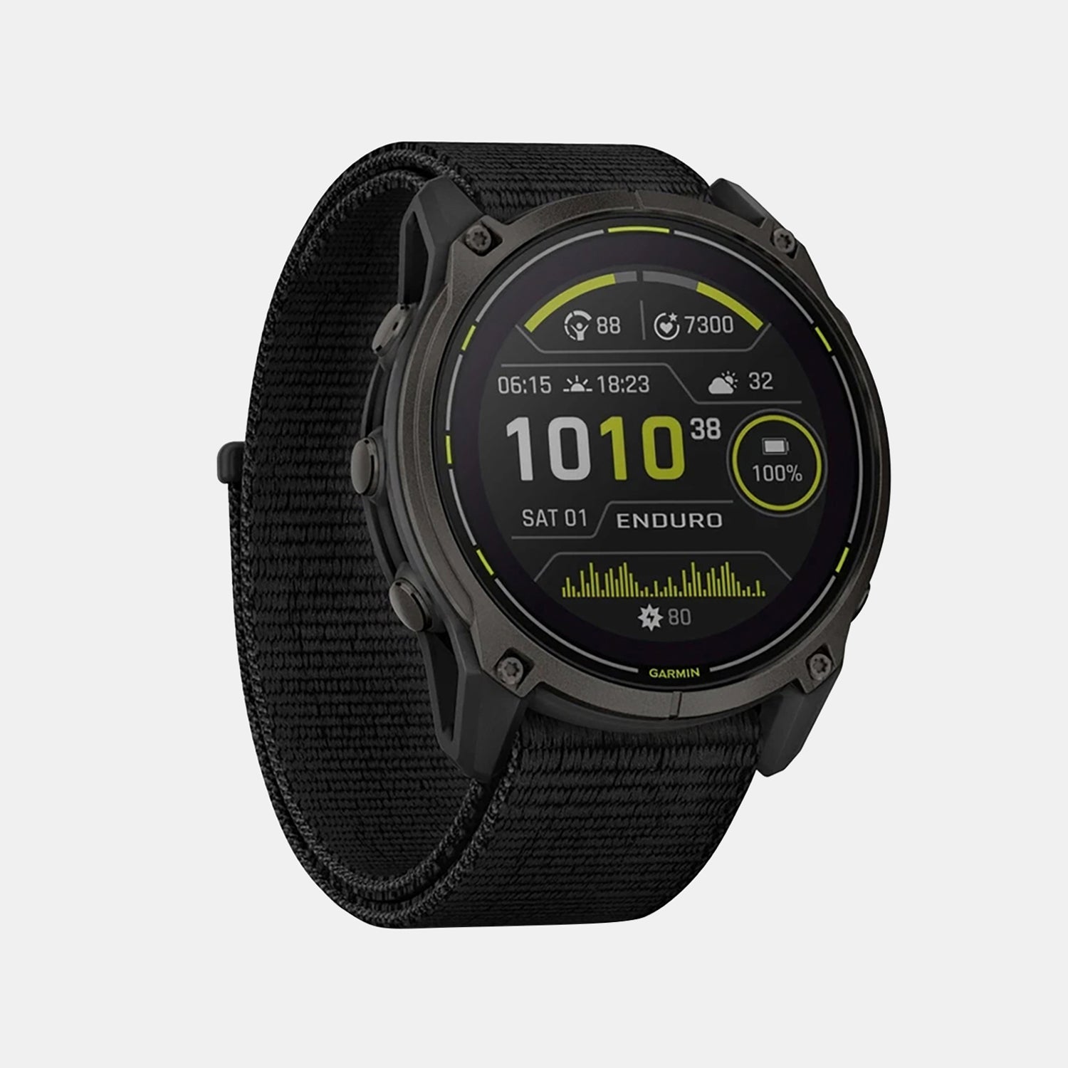 Enduro Unisex Solar Black Dial Digital Nylon Watch 010-02751-01 Enduro 3