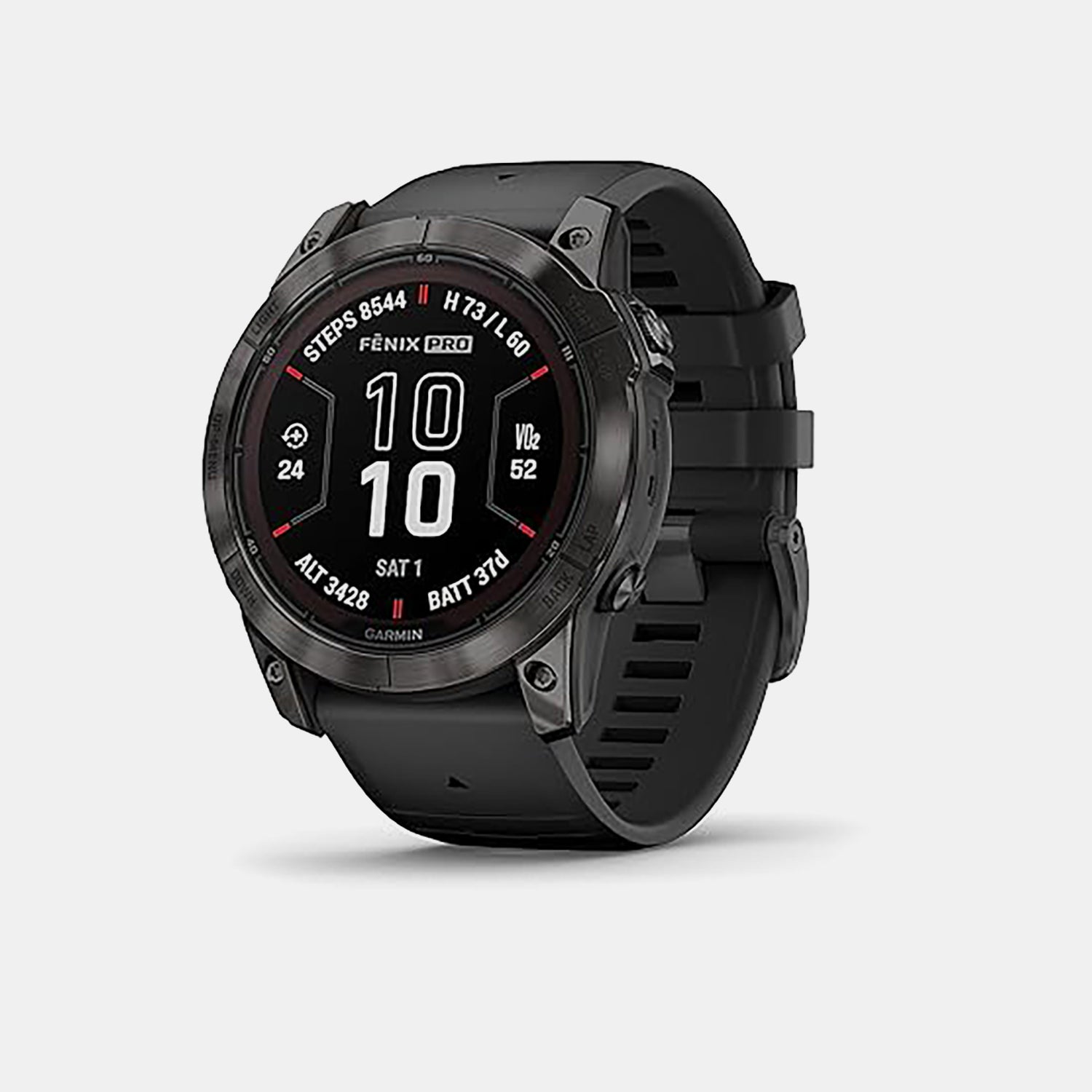Fenix 7x Pro Unisex Quartz Black Dial Digital Resin Watch 010-02778-54